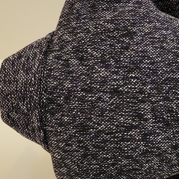 NWT BCBGeneration Black, Purple & White Tweed Wool Pea Coat Size: S - Picture 9 of 15